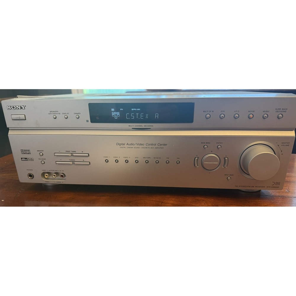 Sony STR-K9900P Home Theater Receiver Component Bundle w/ OEM Remote & Manual - Picture 2 of 7